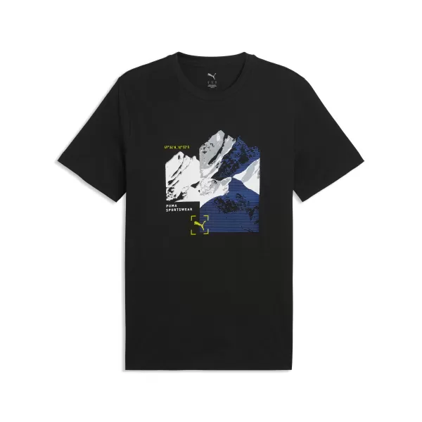  Muška majica kratkih rukava PUMA GRAPHIC TEE 691779_01 PUMA CRNA 