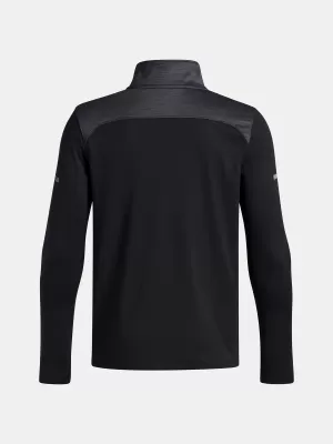Majica za dječake UNDER ARMOUR UA TECH UTILITY 1/4 ZIP 6005141-001 CRNA