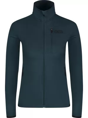Ženska powerfleece majica NORDBLANC SEDGE NBWFL8291 PLAVOZELENA