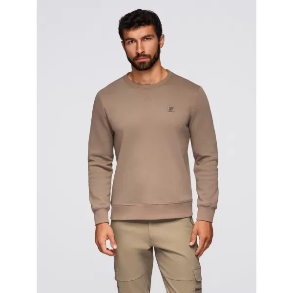  Muški sweatshirt OMBRE OM-SSNZ-0243 SVIJETLOSMEĐA 