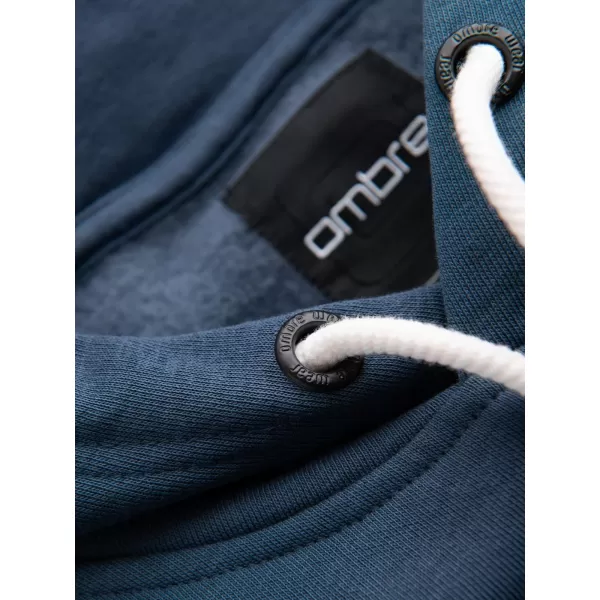  Muški sweatshirt OMBRE B1714 TAMNOPLAVA 