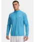 Muška majica kratkih rukava UNDER ARMOUR UA TECH TEXTURED 1/2 ZIP 1382797-453 PLAVA