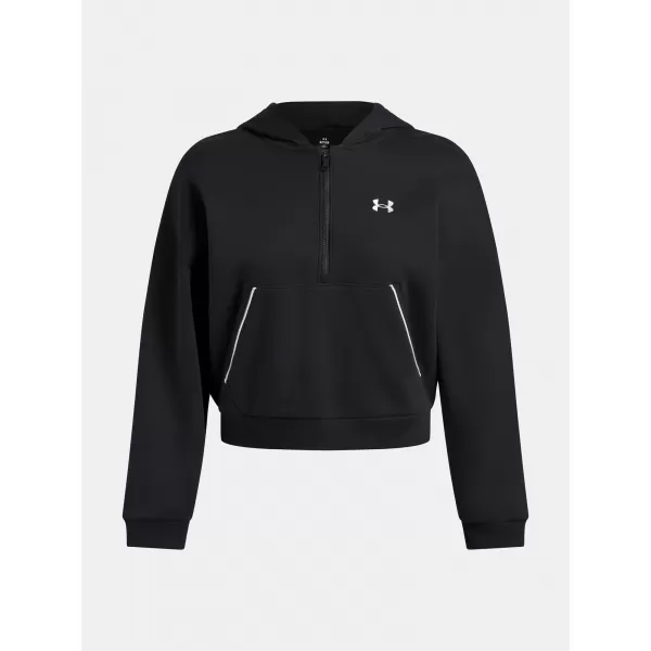  Ženski sweatshirt UNDER ARMOUR RIVAL FLC PIPED HZ HOODIE 6003707-005 CRNA 
