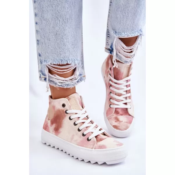  Ženske tenisice BIG STAR LL274048 BEIGE/NUDE Big Star Shoes 