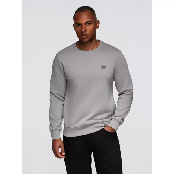  Muški sweatshirt OMBRE OM-SSNZ-0243 SIVA 