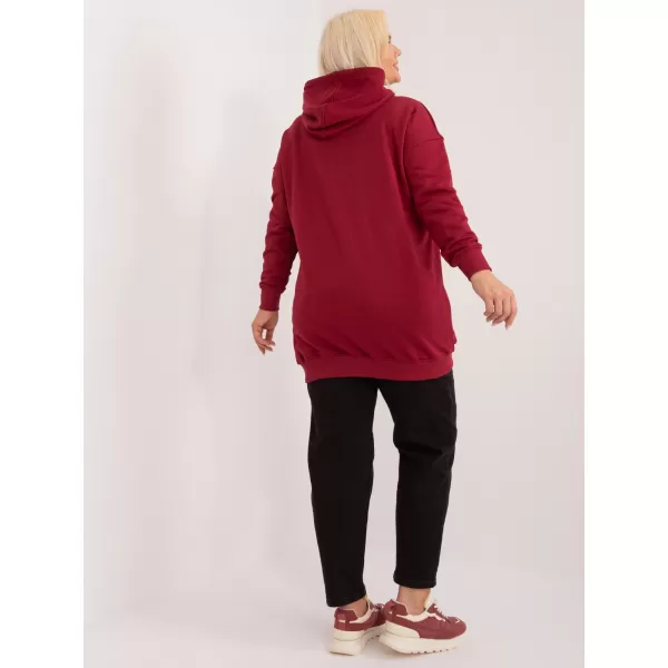  Ženski sweatshirt BASIC FEEL GOOD RV-BL-6338.19X TAMNOCRVENA 