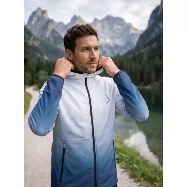  Muška vrhunska softshell jakna ALTISPORT VOJ/ALM126JACK01 TAMNOPLAVA/BIJELA 