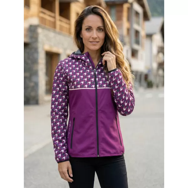  Ženska vrhunska softshell jakna ALTISPORT VOJ/ALW048JACK01 LJUBIČASTA 
