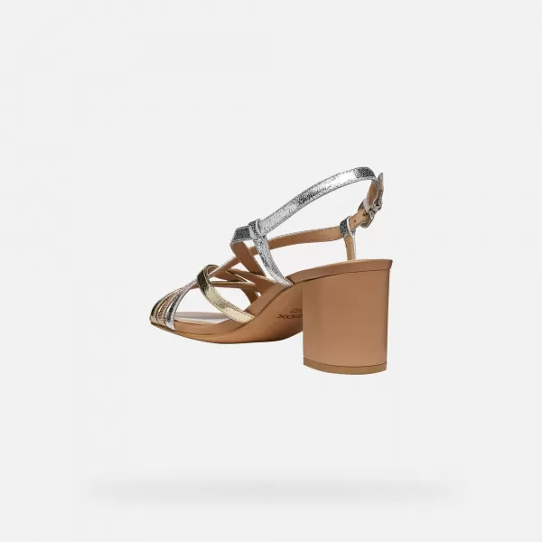  Ženske sandale GEOX VIRNILISA 65 S G012824 ZLATNI 
