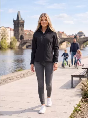 Ženska softshell jakna ALTISPORT NoPrint NP/ALW945 EBANOVINA SIVA