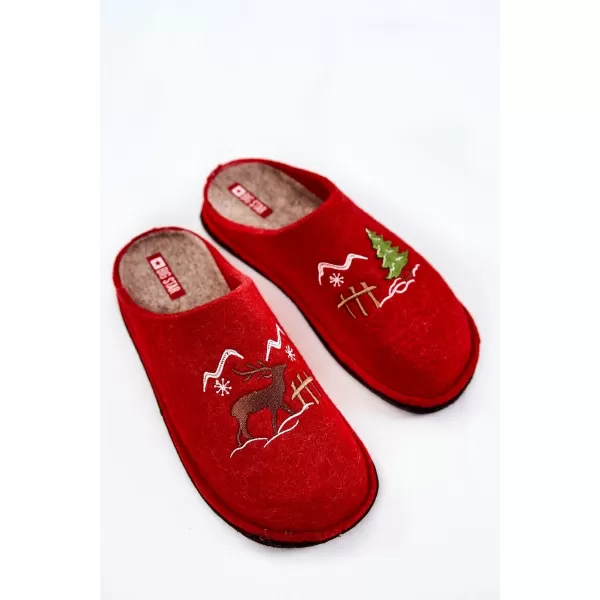  Ženske papuče BIG STAR KK276017 RED/BEIGE Big Star Shoes 