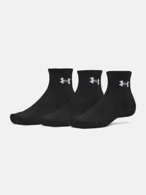 Čarape UNDER ARMOUR PERFORMANCE COTTON 3P QTR 6009686-008 CRNA