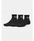 Čarape UNDER ARMOUR PERFORMANCE COTTON 3P QTR 6009686-008 CRNA