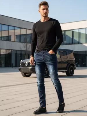 Muške hlače DSTREET UX3804 PLAVA