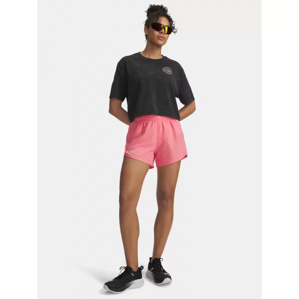  Ženske kratke hlače UNDER ARMOUR UA FLY BY 3'' SHORTS 1382438-602 RUŽIČASTA 