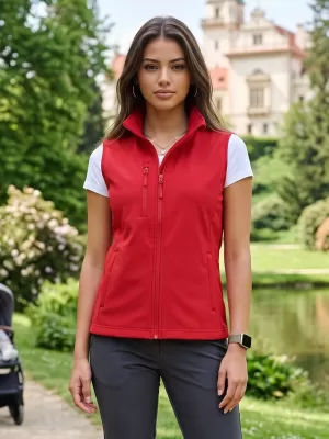 Ženski softshell prsluk ALTISPORT NoPrint NP/ALW965 CRVENA