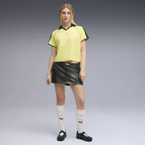  Ženska funkcionalna majica PUMA T7 RELAXED FOOTBALL JERSEY 632157-35 ZLATNI MJESEC 