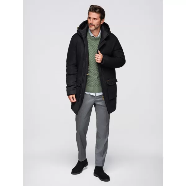  Muška parka OMBRE OM-JAPJ-0287 CRNA 