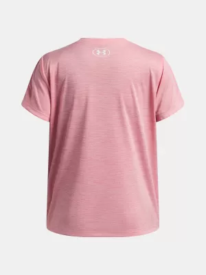 Majica za djevojčice UNDER ARMOUR TECH TWIST WDMK LOGO SS 6007134-600 RUŽIČASTA