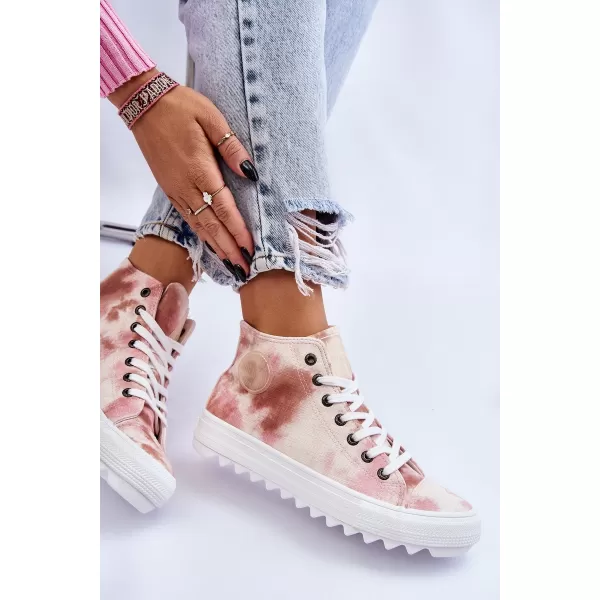  Ženske tenisice BIG STAR LL274048 BEIGE/NUDE Big Star Shoes 