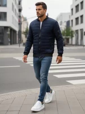 Muška jakna DSTREET TX2205 TAMNOPLAVA