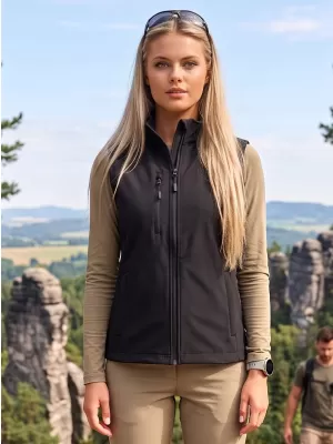 Ženski softshell prsluk ALTISPORT NoPrint NP/ALW965 CRNA