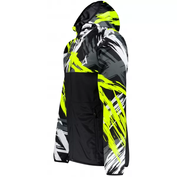  Muška vrhunska softshell jakna ALTISPORT VOJ/ALM039JACK01 CRNA I ŽUTA 