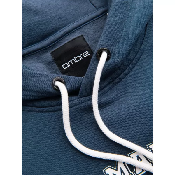 Muški sweatshirt OMBRE B1714 TAMNOPLAVA 