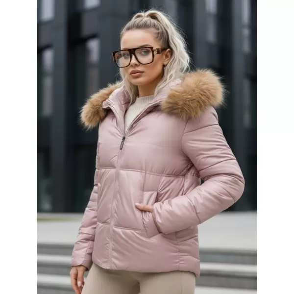  Ženska jakna DSTREET TY5526 RUŽIČASTA 
