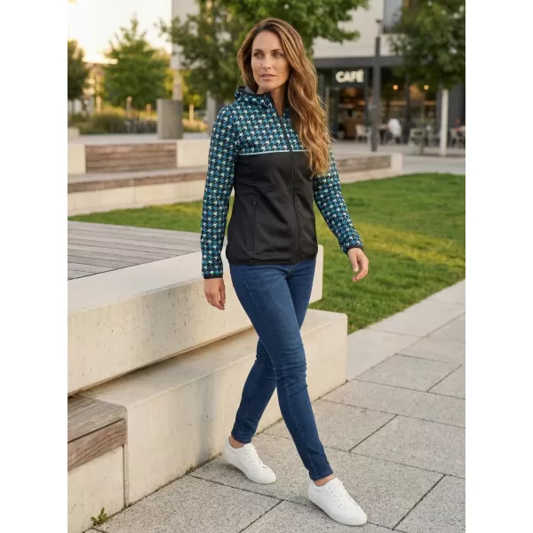  Ženska vrhunska softshell jakna ALTISPORT VOJ/ALW048JACK01 CRNA I PLAVA 