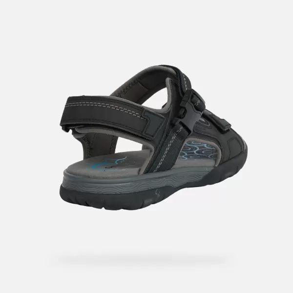  Muške sandale GEOX SPHERICA EC5 G014392 CRNA 