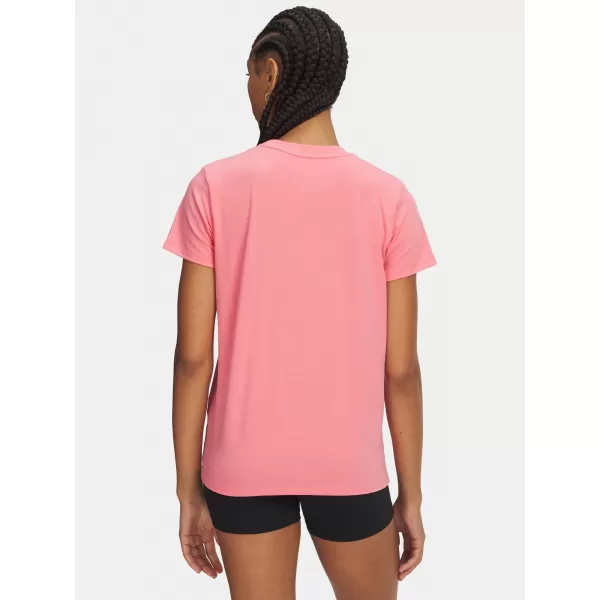  Ženska majica kratkih rukava UNDER ARMOUR UA RIVAL CORE SS 1383648-601 RUŽIČASTA 