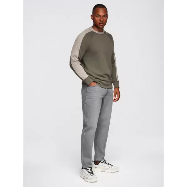  Muški sweatshirt OMBRE OM-SSNZ-0200 MASLINA 
