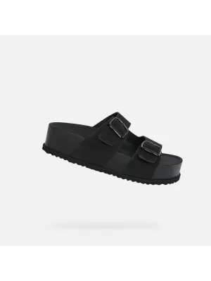 Ženske papuče GEOX SANDYBETT HIGH G012956 CRNA