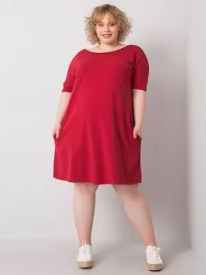 Haljina BASIC FEEL GOOD RV-SK-6639.02X TAMNOCRVENA