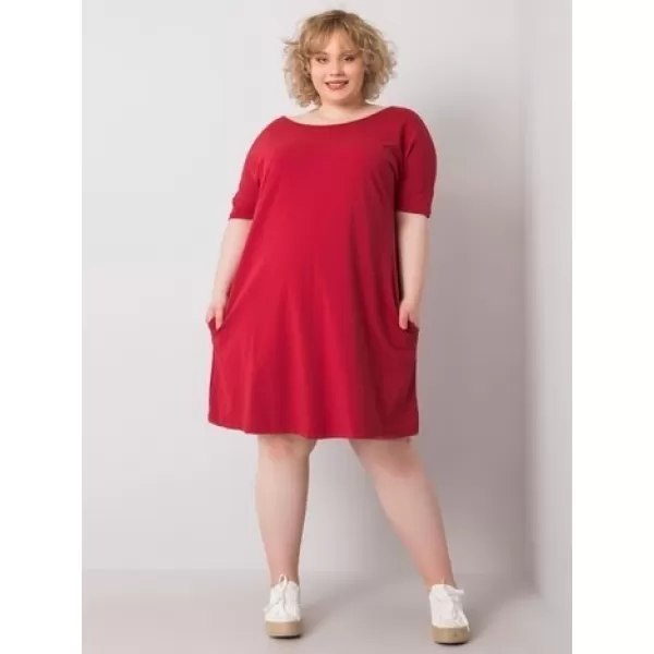  Haljina BASIC FEEL GOOD RV-SK-6639.02X TAMNOCRVENA 