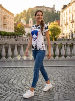 Ženska premium majica ALTISPORT VOJ/ALW036SI/TR01 APSTRAKCIJA
