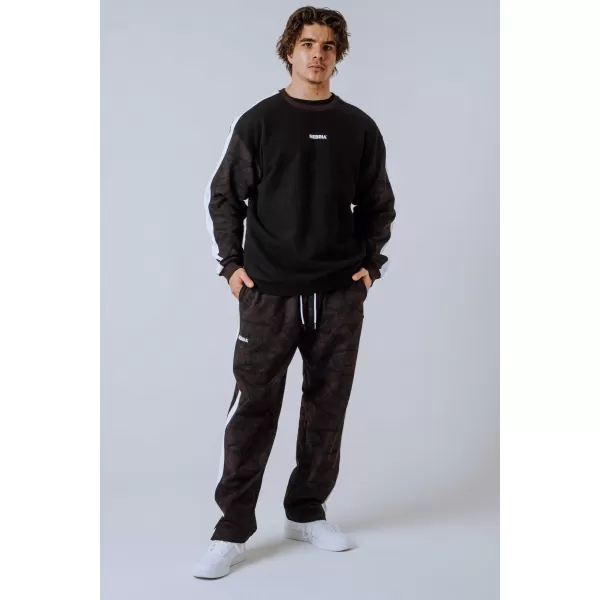  Hoodie s kapuljačom opuštenog kroja POWER 903 DARK BROWN CAMO Nebbia 