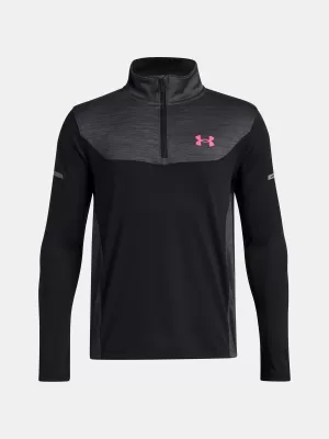 Majica za dječake UNDER ARMOUR UA TECH UTILITY 1/4 ZIP 6005141-001 CRNA