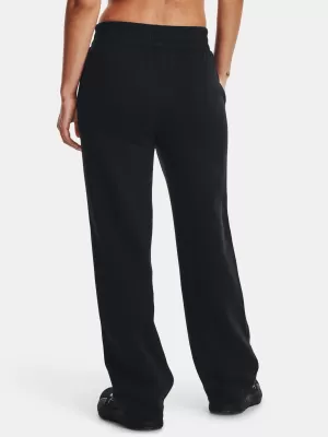 Ženske sportske hlače UNDER ARMOUR RIVAL FLC STRAIGHT PANT 1381847-001 CRNA