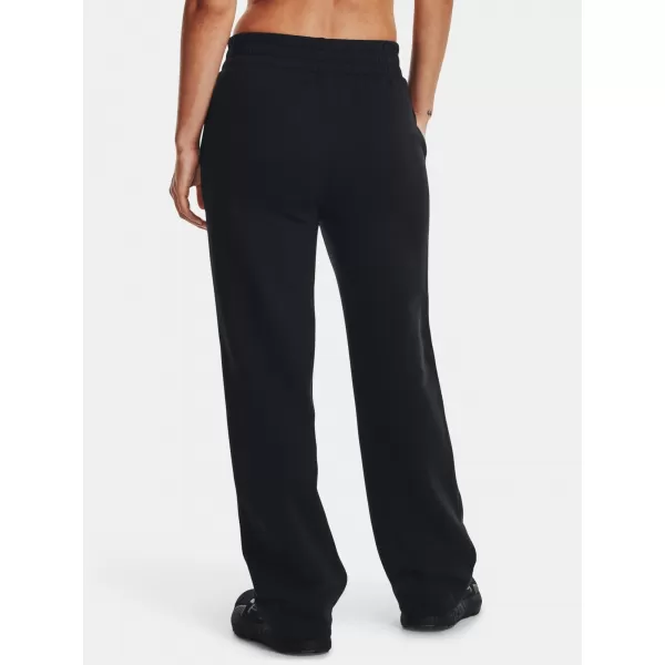  Ženske sportske hlače UNDER ARMOUR RIVAL FLC STRAIGHT PANT 1381847-001 CRNA 