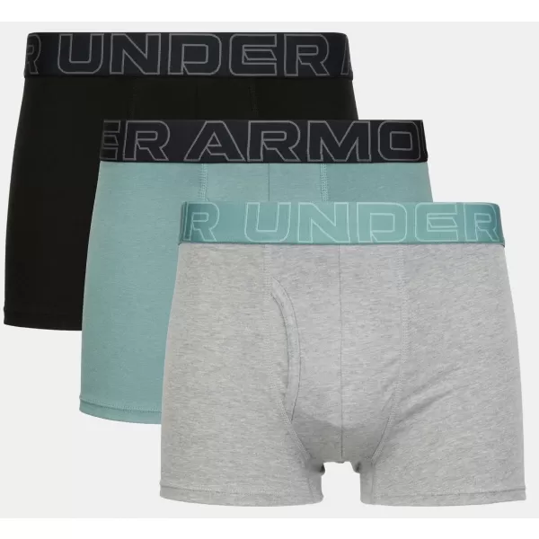  Muške bokserice UNDER ARMOUR M PERF COTTON 3IN (3KS) 1383891-053 JASPIS PLAVI 