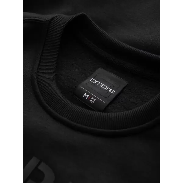  Muški sweatshirt OMBRE B1711 CRNA 
