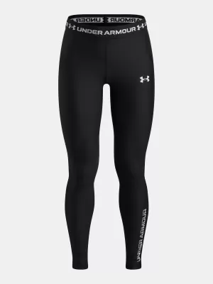 Tajice za djevojčice UNDER ARMOUR HEATGEAR GRAPHIC LEGGING 6012636-001 CRNA