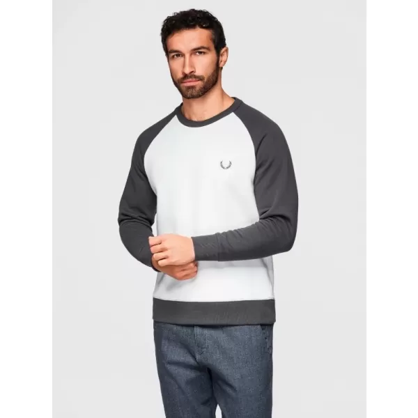  Muški sweatshirt OMBRE OM-SSNZ-0239 KREMA I GRAFIT 