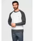 Muški sweatshirt OMBRE OM-SSNZ-0239 KREMA I GRAFIT