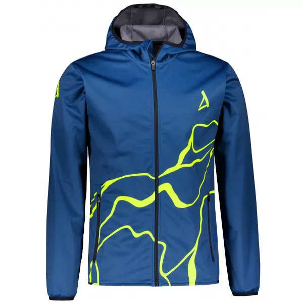  Muška vrhunska softshell jakna ALTISPORT VOJ/ALM073JACK01 TAMNOPLAVA/NEON ŽUTA 