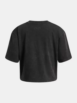Majica za djevojčice UNDER ARMOUR UA G RIVAL WASH SS 6011673-001 CRNA