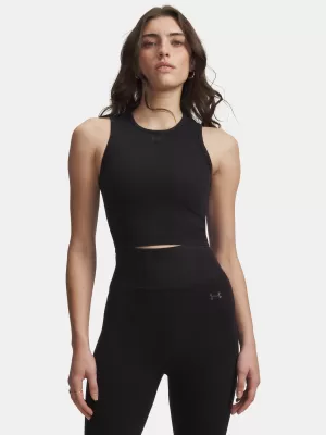 Ženska majica bez rukava UNDER ARMOUR SEAMLESS COTTON HAND TANK 6011132-008 CRNA