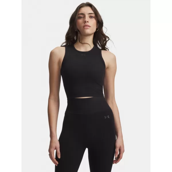  Ženska majica bez rukava UNDER ARMOUR SEAMLESS COTTON HAND TANK 6011132-008 CRNA 